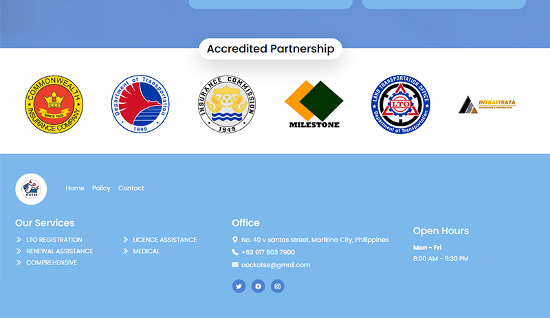 AOC Insurance Website