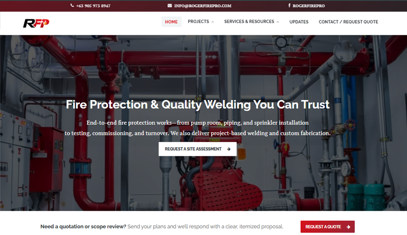 Roger Fire Protection Homepage